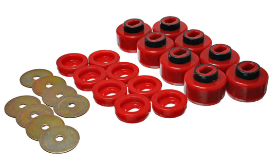 Energy Suspension 3.4150R ES Body Mounts - Red