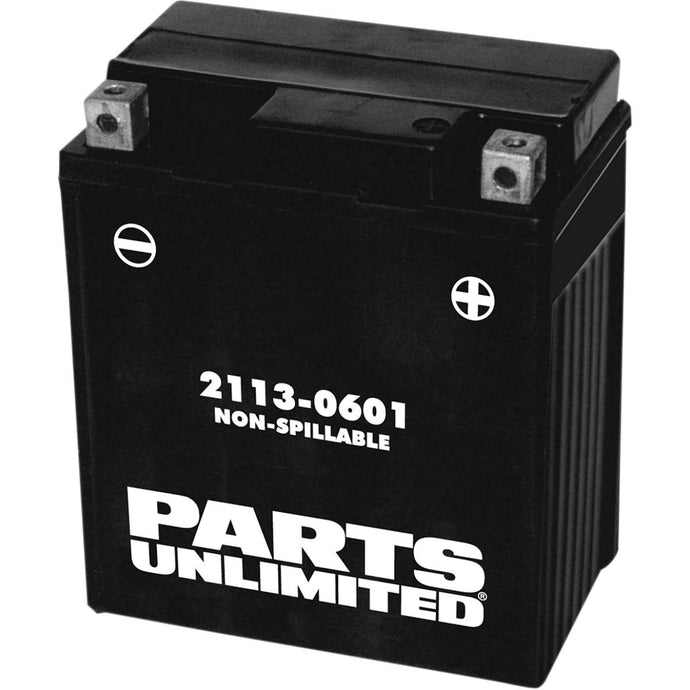Parts Unlimited 2113-0601 Factory-Activated AGM Maintenance-Free Battery