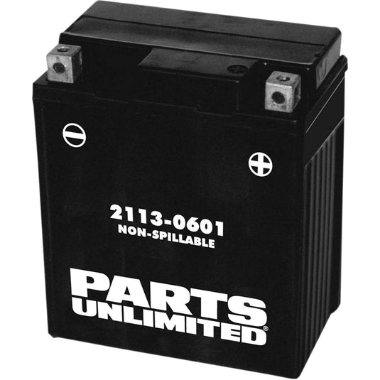 Parts Unlimited 2113-0601 Factory-Activated AGM Maintenance-Free Battery