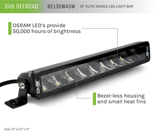 Dv8 Offroad BE13EW45W DVE LED Light Bars & Cubes