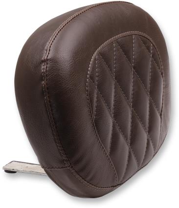 Mustang 76769 Large Sissy Bar Pad - Brown Diamond Stitch