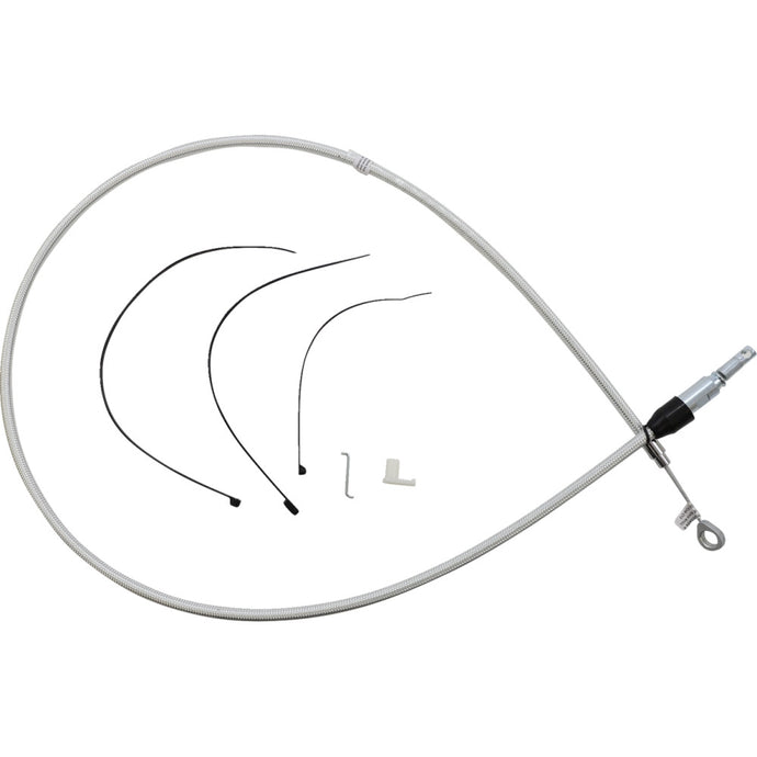 Magnum 323420HE Alternate Length Sterling Chromite Quick Connect Braided Upper Clutch Cable - 54in.