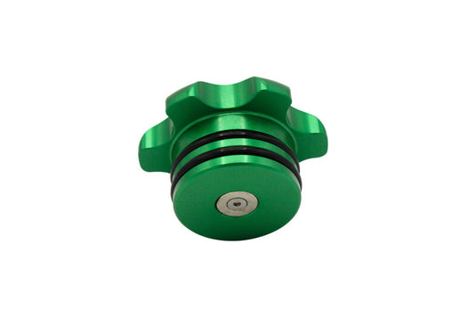 Fleece Performance FPE-FC-1316-GRN FPE Billet Fuel Caps