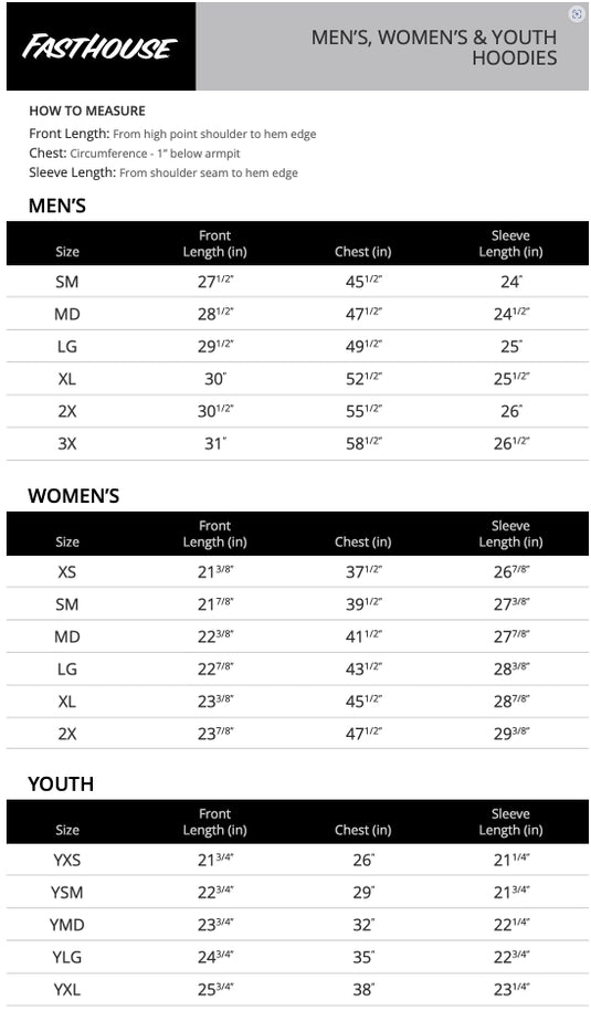 Fasthouse Apex Pullover Hoodie (XXX-Large, Gray)