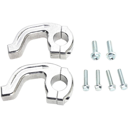Moose Racing 50-232S Contour Handguard Inner Mount Clamp - 7/8In. Bar Steel/ Aluminium/ Alloy - Silver