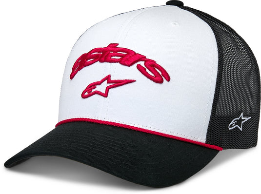 Alpinestars Agree Trucker Hat (One Size Fits Most, White/Black)