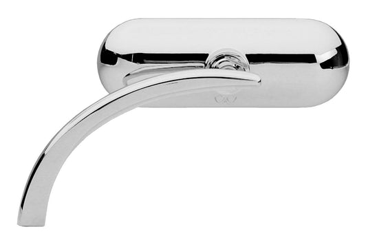 Arlen Ness 13-407 Micro Die-Cast Mini Oval Mirror - Right - Chrome