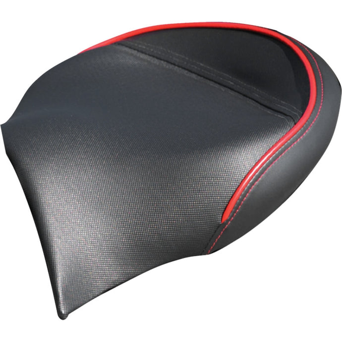 Show Chrome 41-429 Ryker Combat Seat - Black w/ Red Trim