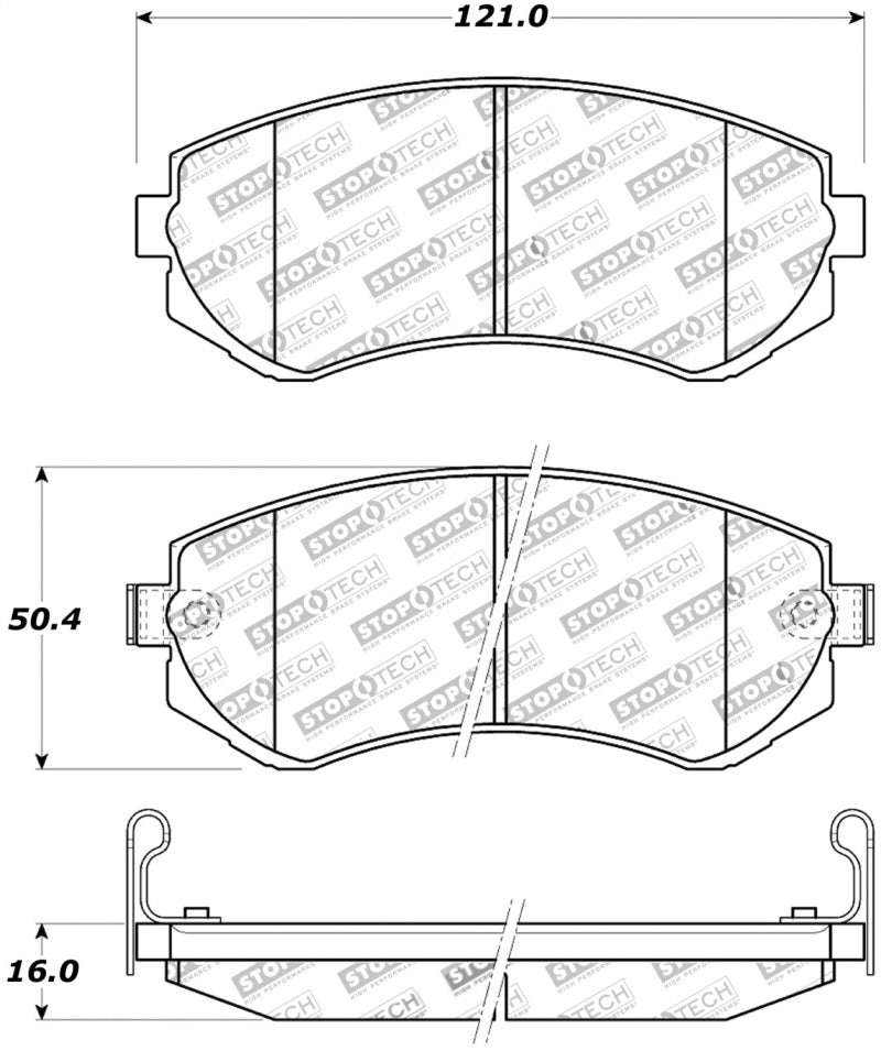 Load image into Gallery viewer, Stoptech 308.04220 ST Street Brake Pads
