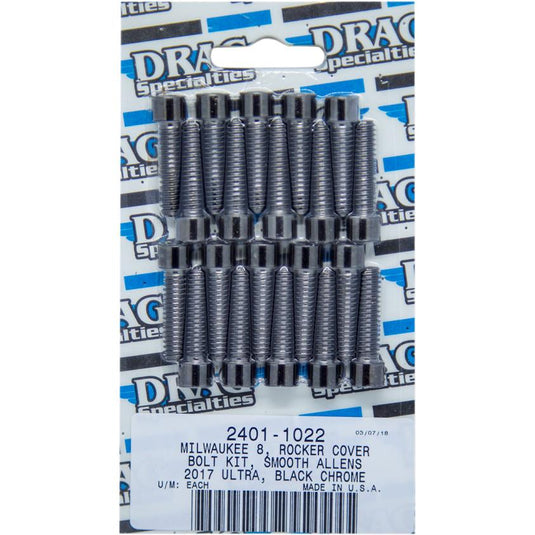 Drag Specialties 2401-1022 Rocker Cover Bolt Kit - Smooth