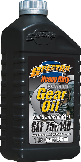 Spectro 310317 Platinum Gear Oil Heavy Duty Full Syn - 75W140 - 1qt. - 12/Case