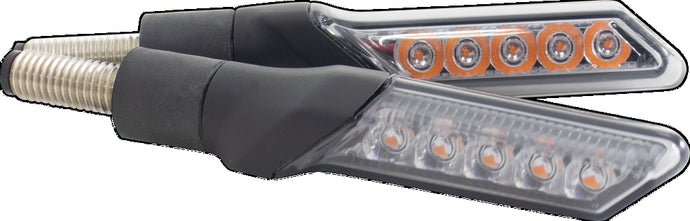 Koso North America HE044000 GW-02 Sequential LED Turn Signals - Smoke Lens
