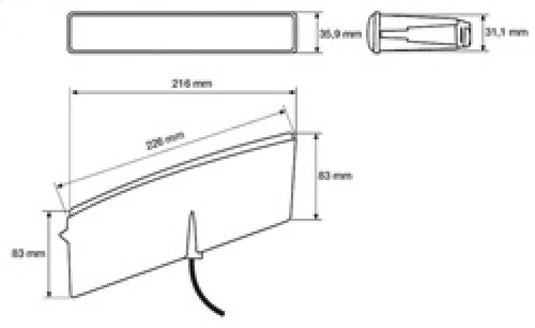 Hella 010043801 HELLA LED Running Light