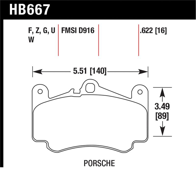 Load image into Gallery viewer, Hawk Performance HB667F.622 HAWK HPS Brake Pad Sets
