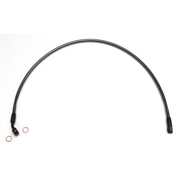 Magnum 47137 Black Pearl Designer Series Front Upper Brake Line - 3/8in./10mm, 35deg. Banjo - 37in.