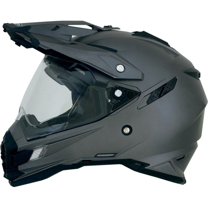 AFX FX-41DS Solid Helmet Frost Gray Gray