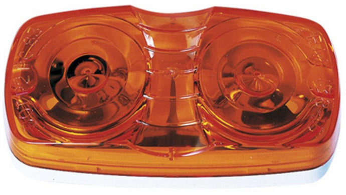 Peterson Manufacturing V138A Light for Double Bulls-Eye Clearance/Side Marker Lights - Amber