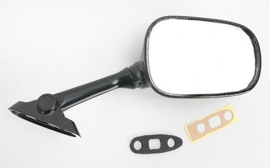 Emgo 20-69724 OEM Style Mirror - Carbon Fiber - Left