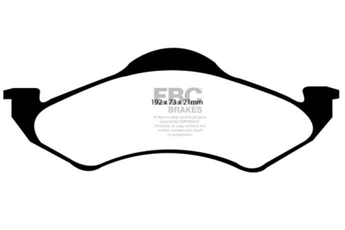 Ebc DP41318R EBC Yellowstuff Brake Pad Sets
