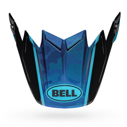 Bell Helmets Visor for Moto-9S Flex Sprite Helmets - Gloss Black/Blue