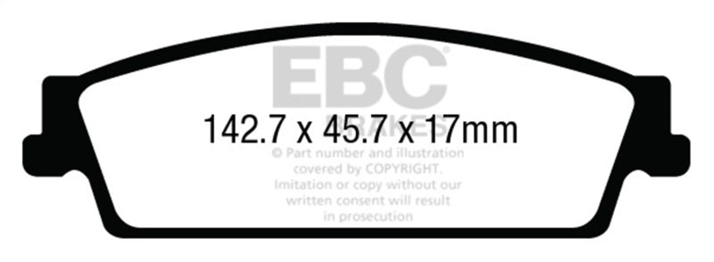 Load image into Gallery viewer, Ebc DP43022R EBC Yellowstuff Brake Pad Sets
