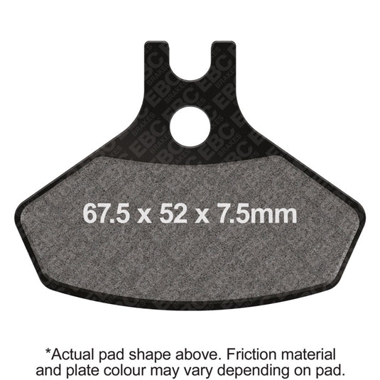 Ebc Powersports FA468R EBC R Sintered Brake Pads