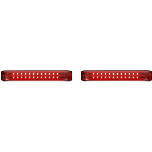 Custom Dynamics PB-SBSEQ-HD-CR Probeam Sequential LED Saddlebag Light - Chrome With Red Lens