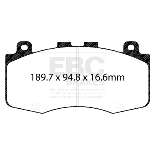 Ebc DP42400R EBC Yellowstuff Brake Pad Sets