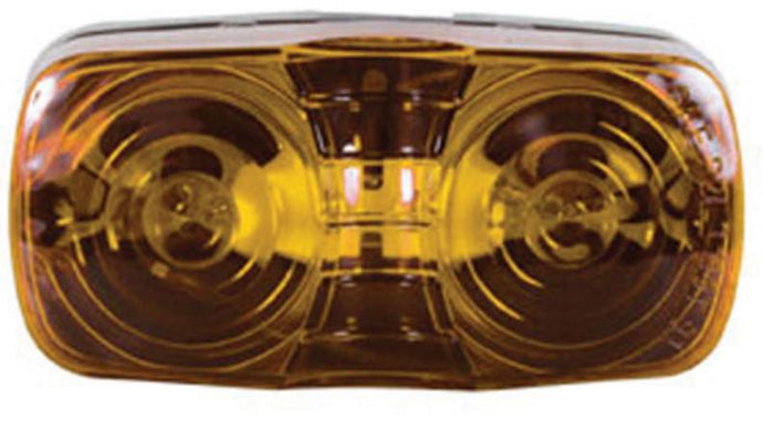 Optronics Inc MC42AS Double Bullseye Marker/Clearance Lights - Amber