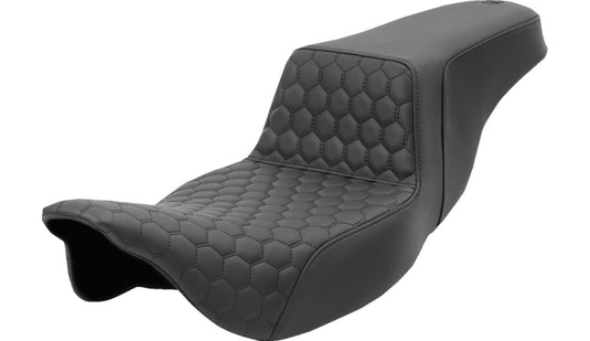 Saddlemen 808-07B-178 Step-Up Seat - Honeycomb - Extended Reach