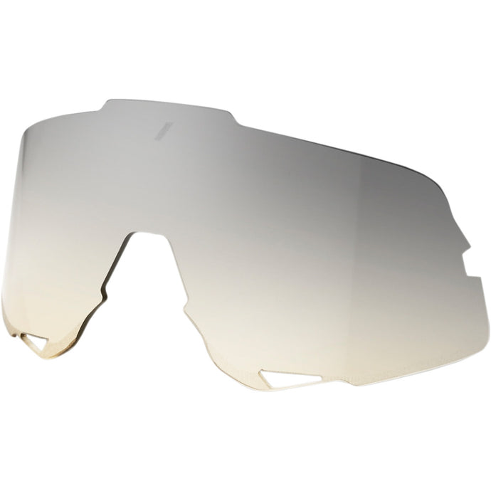 100% Lens for Glendale Sunglasses - Yellow Silver Mirror