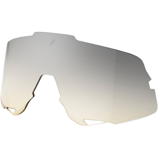 100% Lens for Glendale Sunglasses - Yellow Silver Mirror