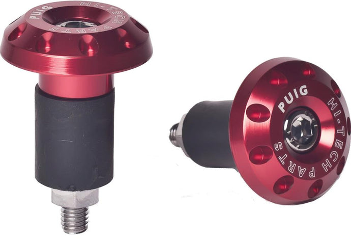 Puig 6222R Hi-Tech Bar Ends - Red