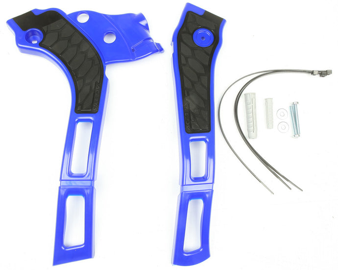 Acerbis 2464741034 X-Grip Frame Guards - Blue/Black