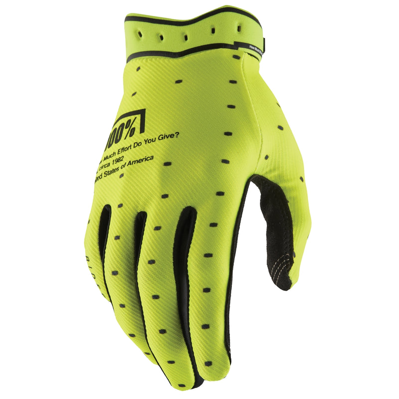 Load image into Gallery viewer, 100% Ridefit 2 Gloves (X-Large, Fluo Yellow)
