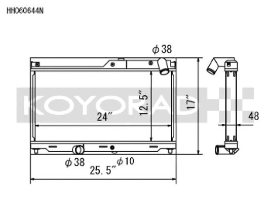 Koyo HH060644N KOY Racing Radiators
