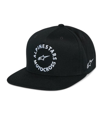 Alpinestars MX Snapback Hat (One Size Fits Most, Black)
