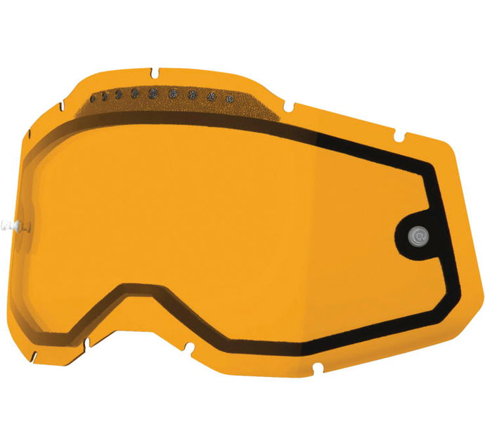 100% Replacement Dual Vented Lens for Racecraft 2/Accuri 2/Stratus 2 Goggles - Persimmon