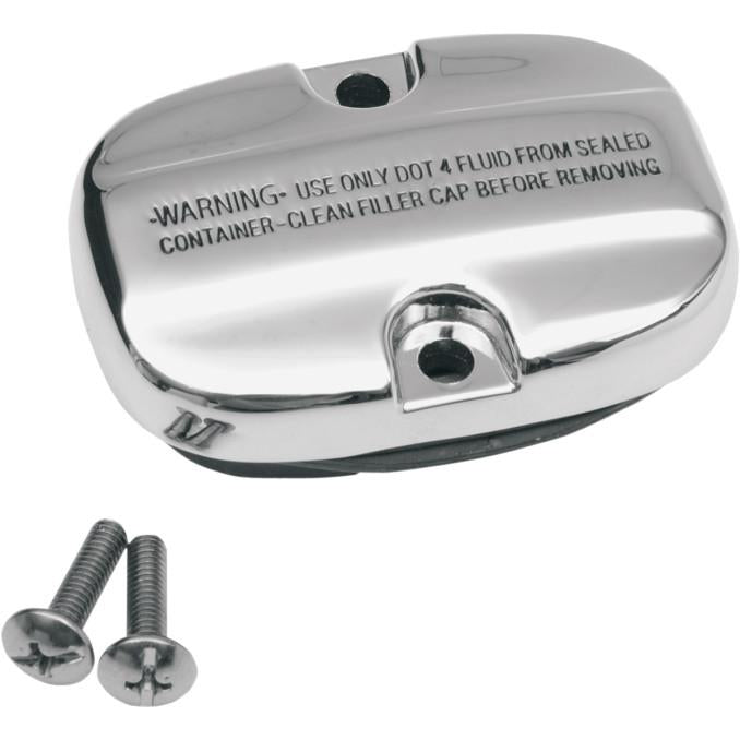 Drag Specialties 1731-0190 Rear Master Cylinder Cover - Chrome