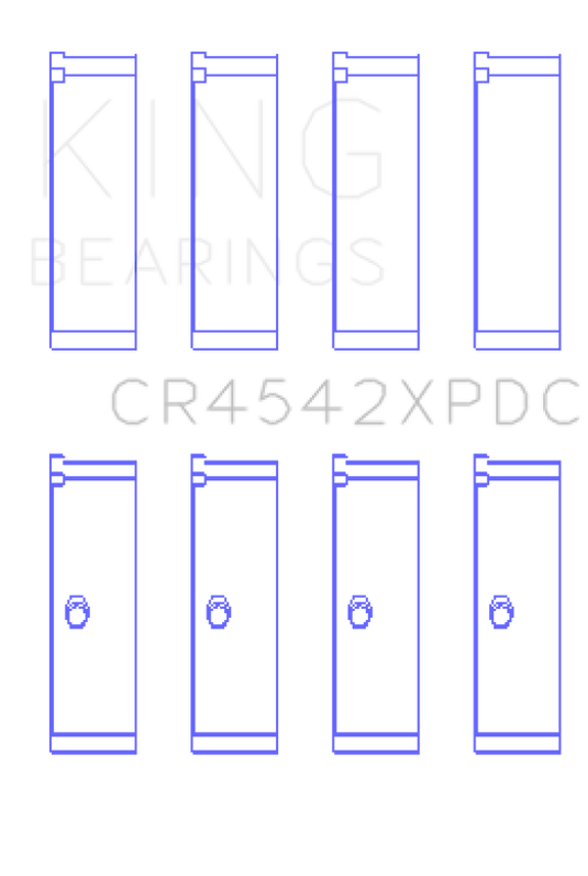 King Engine Bearings CR4542XPDC KING Performance Rod Bearings
