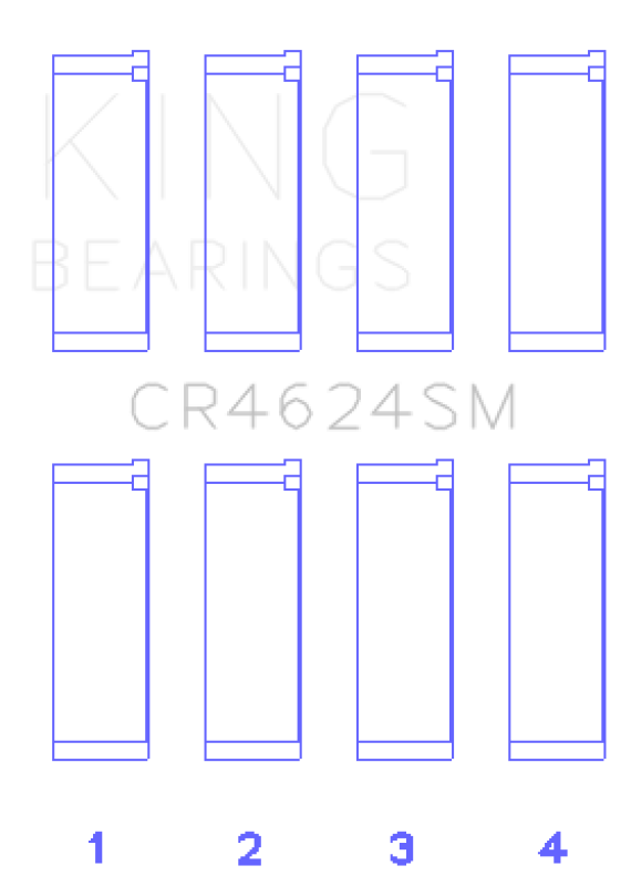 Load image into Gallery viewer, King Engine Bearings CR4624SM KING Connecting Rod Bearings
