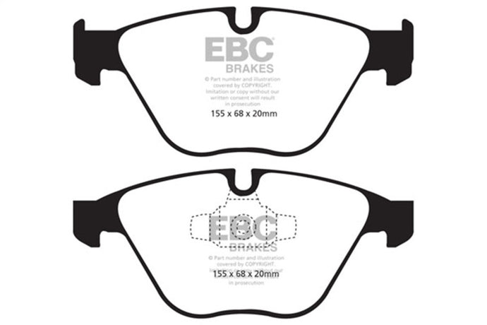 Ebc DP41512R EBC Yellowstuff Brake Pad Sets
