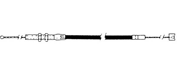 Sp1 05-138-01 Single Throttle Cable for Mikuni 36mm to 38mm Carburetors