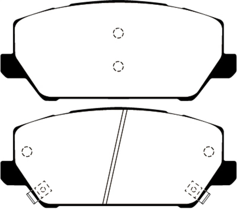 Load image into Gallery viewer, Ebc DP42343R EBC Yellowstuff Brake Pad Sets
