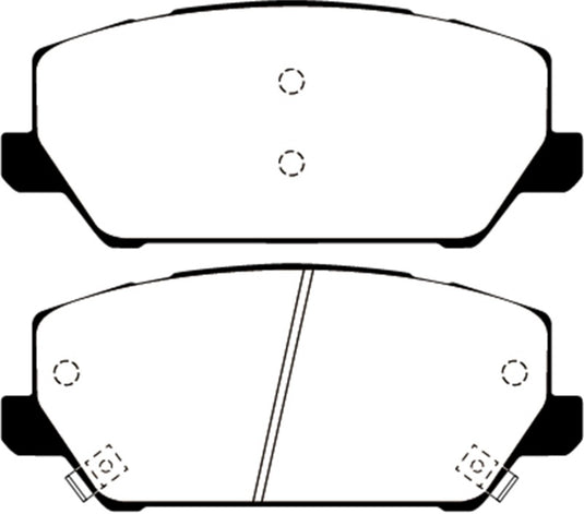 Ebc DP42343R EBC Yellowstuff Brake Pad Sets