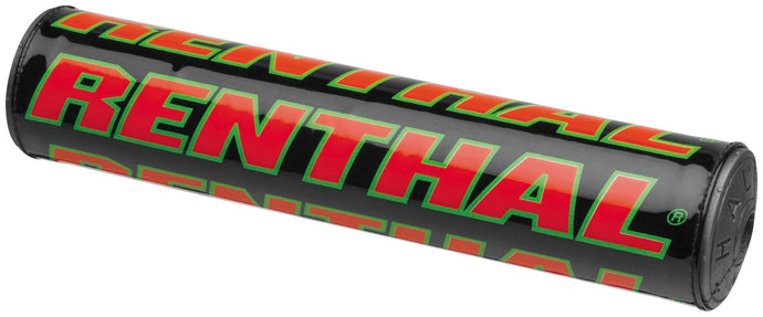 Renthal P272 Team Issue SX Crossbar Pad - 9.5in./240mm - Black/Green/Red
