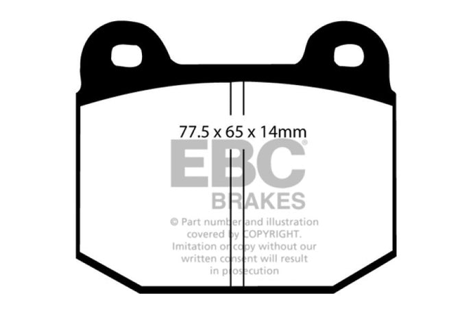 Ebc DP4197/2R EBC Yellowstuff Brake Pad Sets