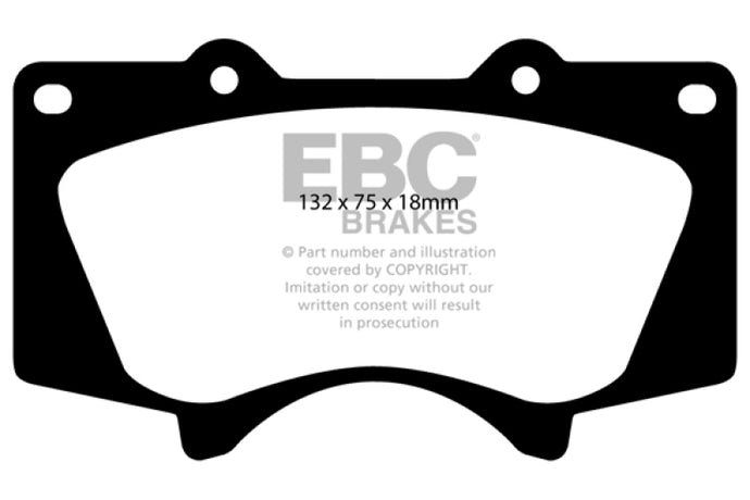 Ebc DP41657R EBC Yellowstuff Brake Pad Sets