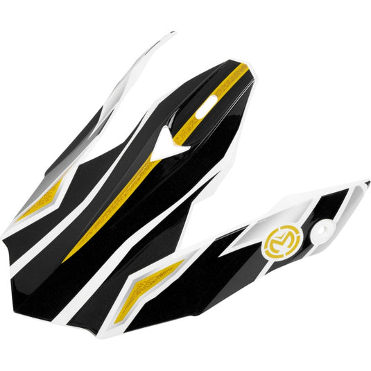 Moose Offroad Peak for MR3 F.A.F. Helmets - Black/White/Gold