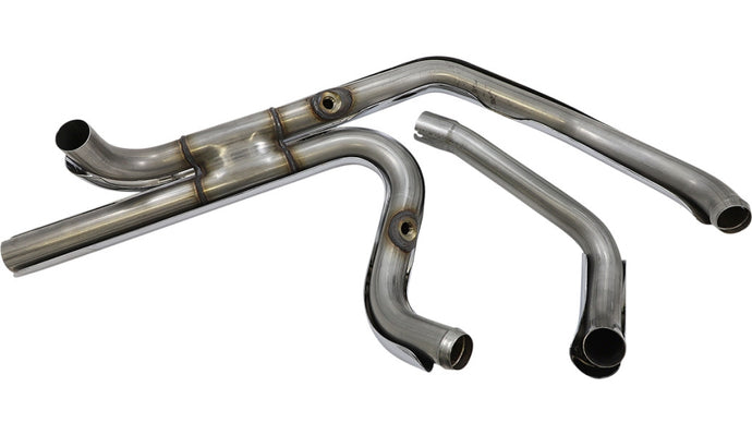 S&S Cycle 550-0678B El Dorado Dual Exhaust System - Chrome with Tracer End Caps